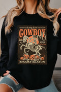 LONG LIVE COWBOY HALLOWEEN GRAPHIC BRUSHED SWEATSHIRTS
