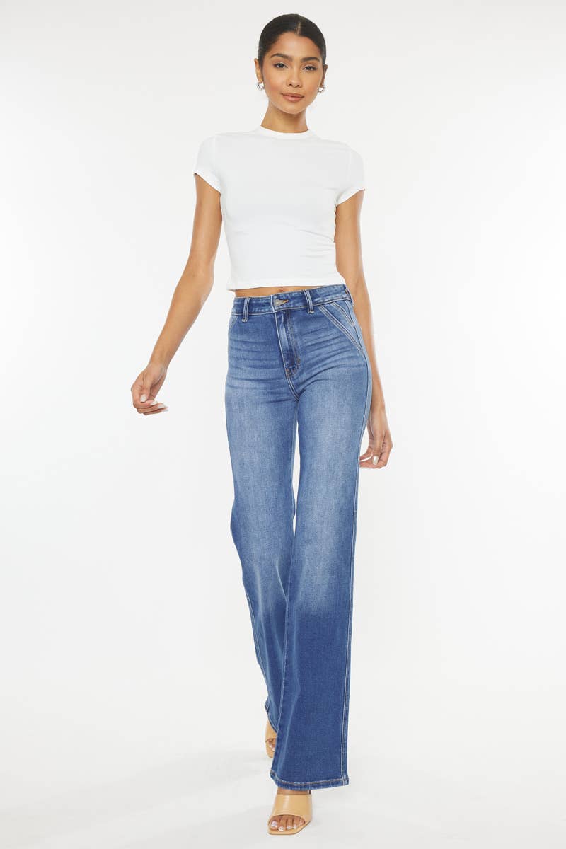 ULTRA HIGH RISE HOLLY FLARE JEANS-KC9248M-OP: MEDIUM, 0/23