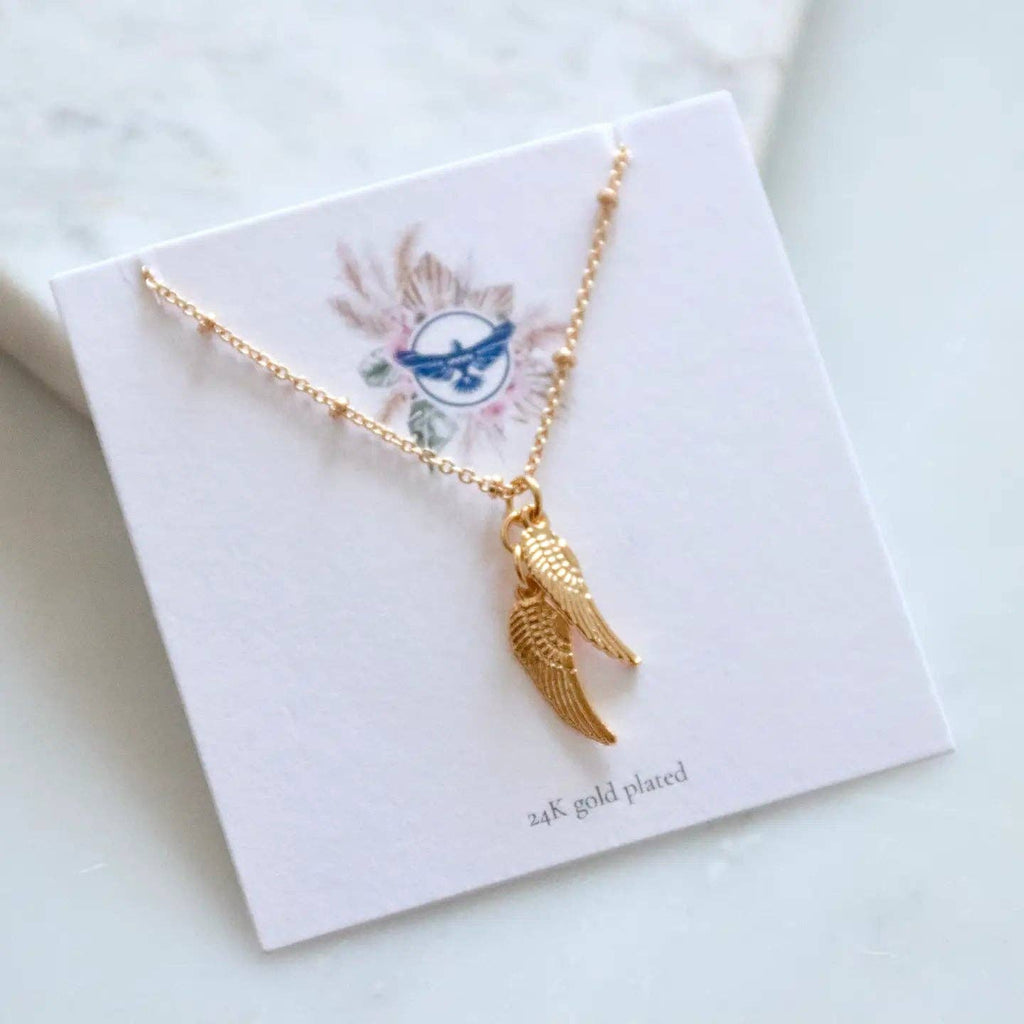 Tiny Angel Wings Necklace