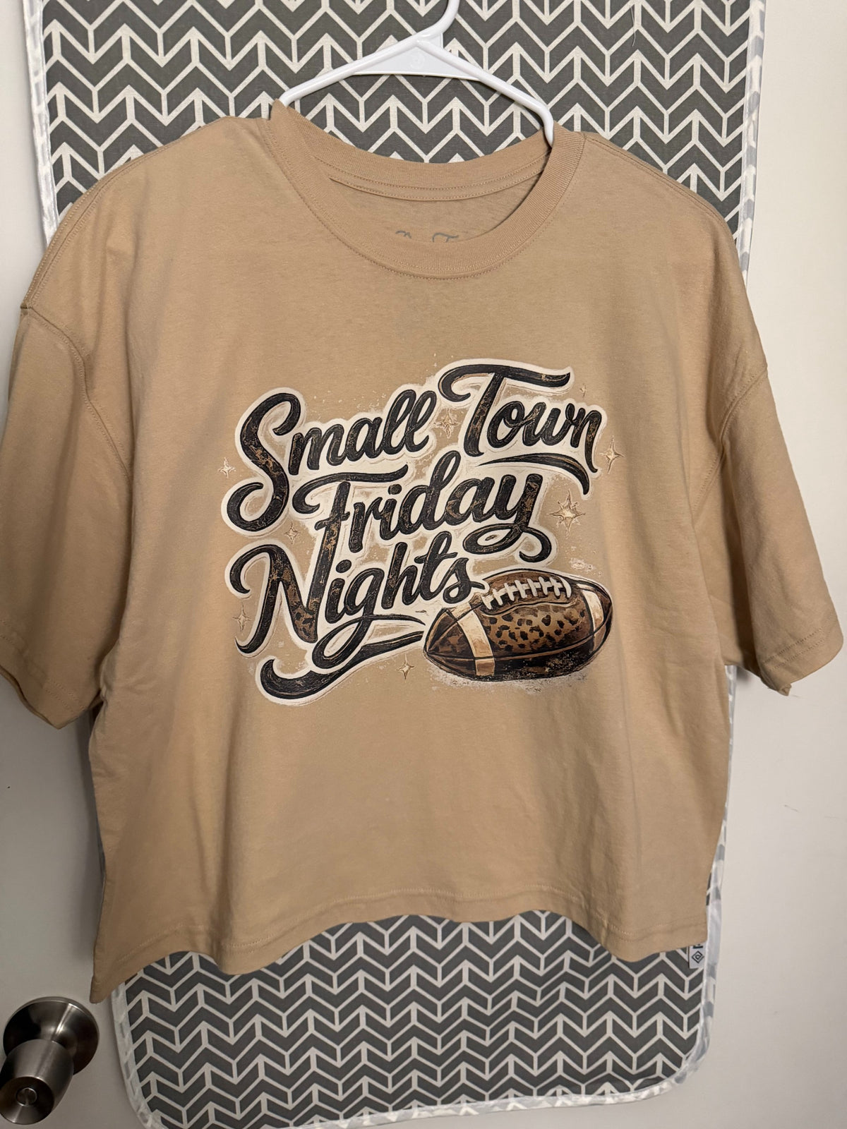 Small Town Friday Night Khaki Long Crop
