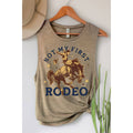 NOT MY FIRST RODEO MINERAL GRAPHIC TANK TOP