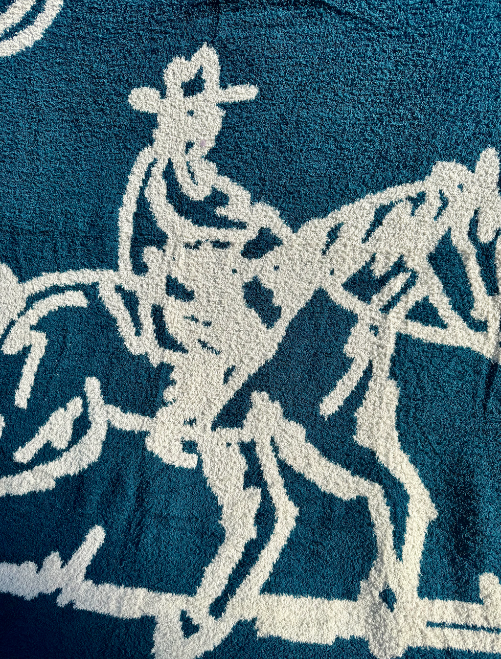 Drifter Plush Throw - Malibu Blue