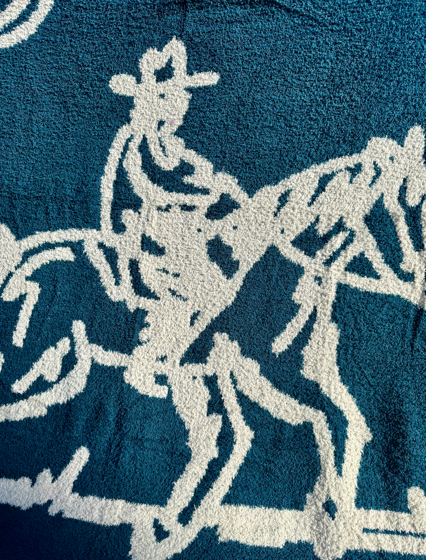 Drifter Plush Throw - Malibu Blue