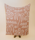 Hanalei Plush Throw - Island Blush