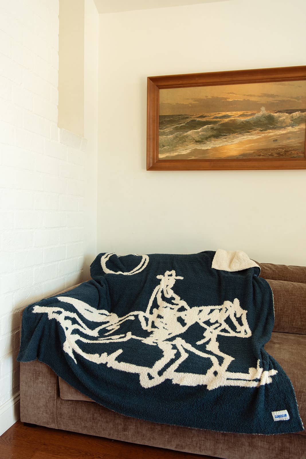 Drifter Plush Throw - Malibu Blue