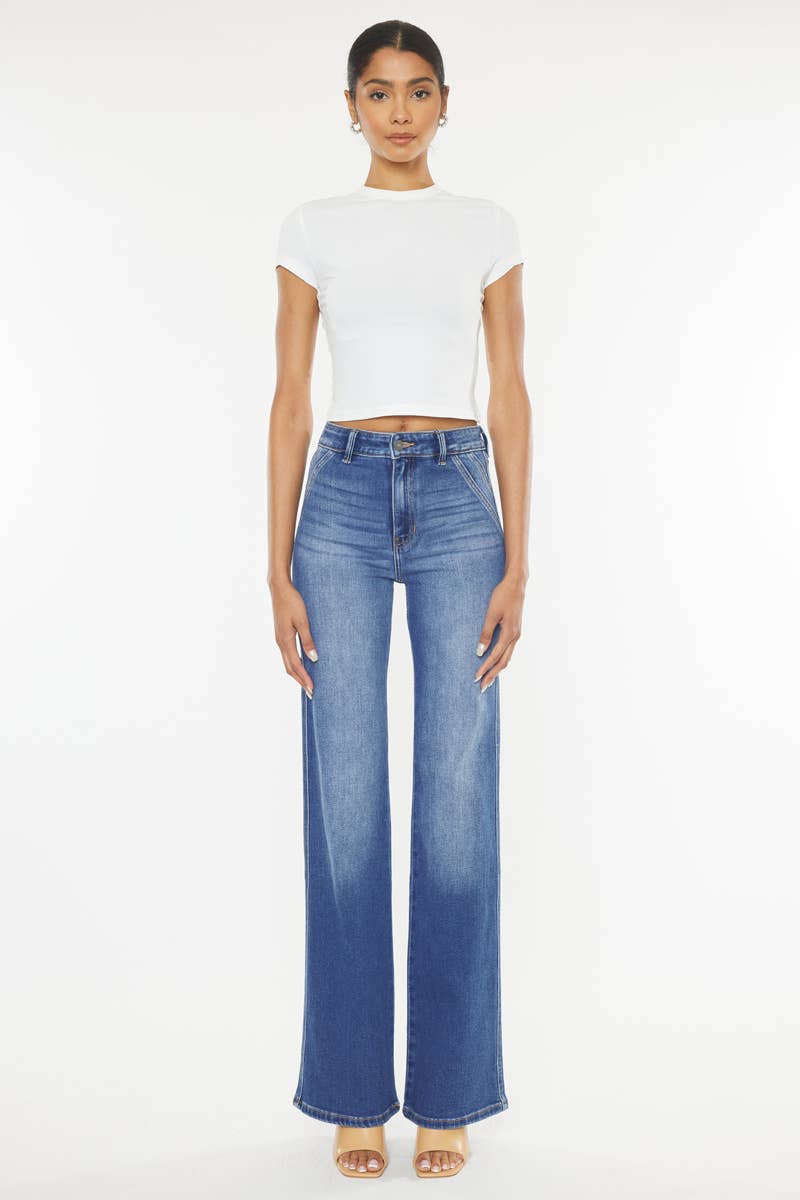 ULTRA HIGH RISE HOLLY FLARE JEANS-KC9248M-OP: MEDIUM, 0/23