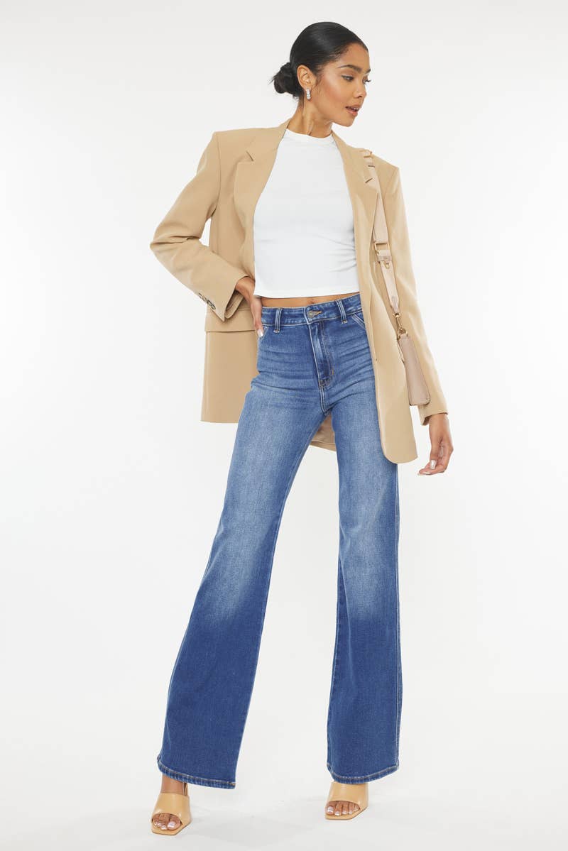 ULTRA HIGH RISE HOLLY FLARE JEANS-KC9248M-OP: MEDIUM, 0/23