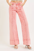 TUMMY CONTROL MID RISE WIDE LEG WITH WIDE HEM PANTS