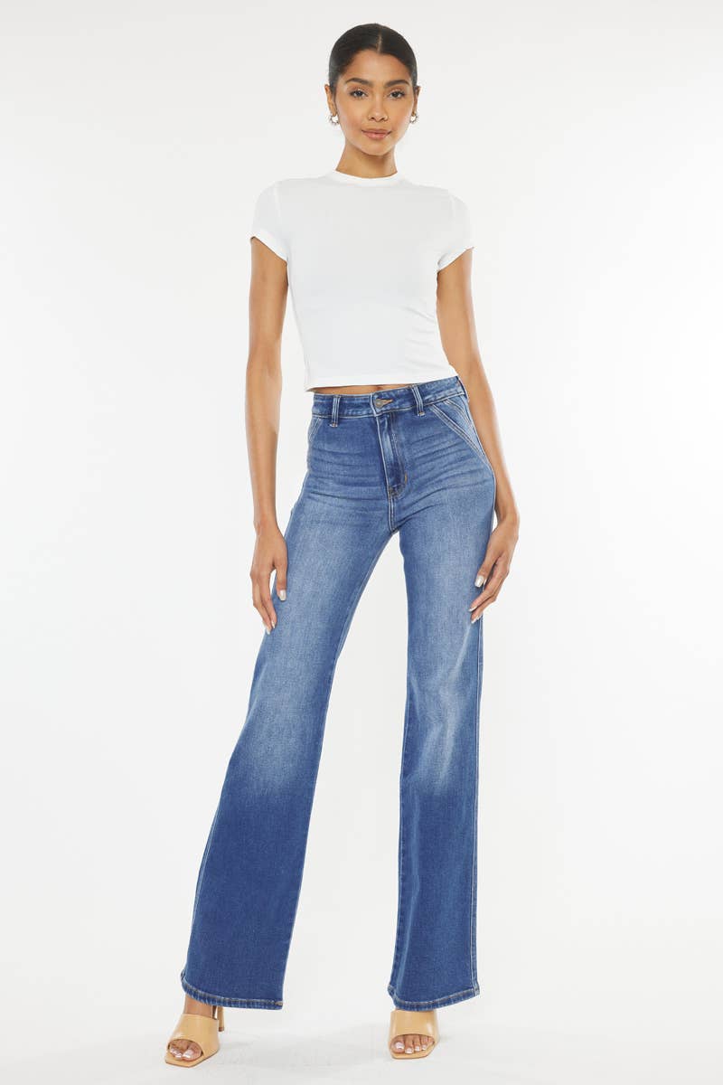 ULTRA HIGH RISE HOLLY FLARE JEANS-KC9248M-OP: MEDIUM, 0/23